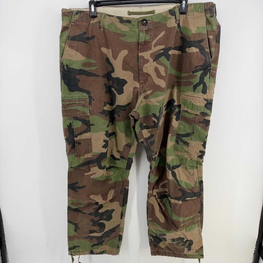 Polo Ralph Lauren 44B 30 Camo Cargo Pants Distressed Military Utility Big Tall